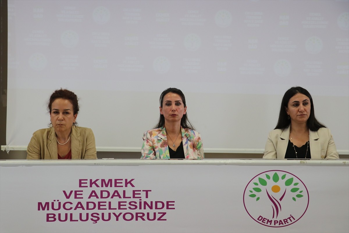 Halkların Eşitlik ve Demokrasi Partisi (DEM Parti) Eş Genel Başkanı Tülay Hatimoğulları...