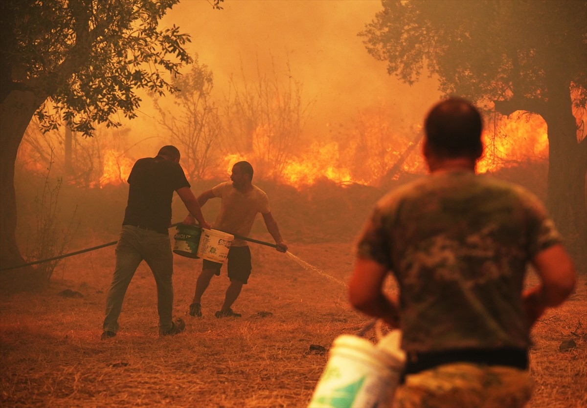 İzmir'in Urla ilçesinin Çeşmealtı Mahallesi'ndeki yerleşim yerlerine yakın ormanlık alanda, henüz...