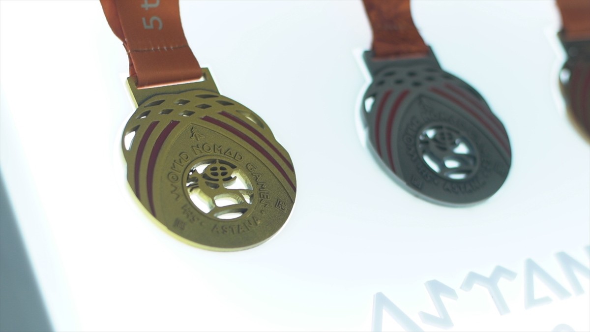 Kazakistan'da 5. Dünya Göçebe Oyunları'nda ilk 3'e giren sporculara verilecek altın, gümüş ve...