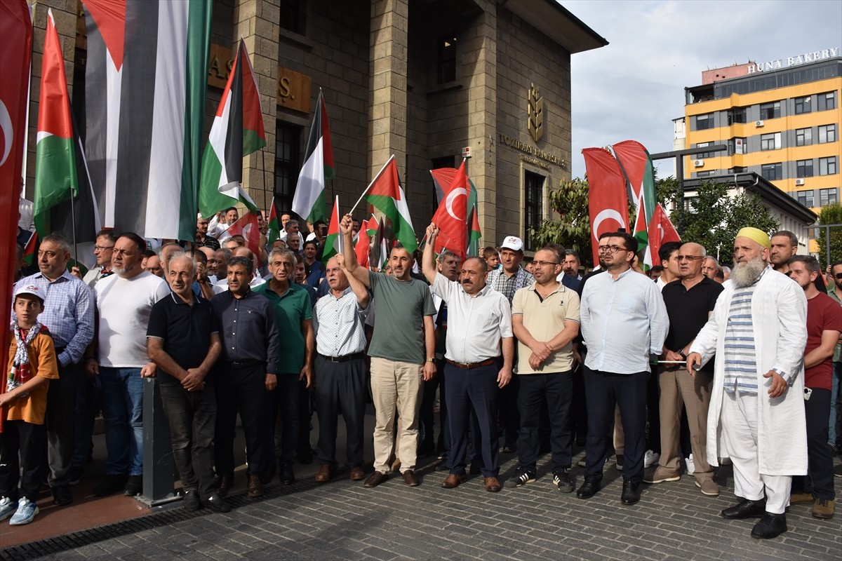 Trabzon'da 16 haftadır devam eden Filistin'e destek yürüyüşüne katılanlar, İran'ın başkenti...