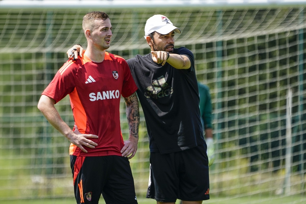 Trendyol Süper Lig ekiplerinden Gaziantep FK'nin yeni sezon hazırlıkları kapsamında kampta...