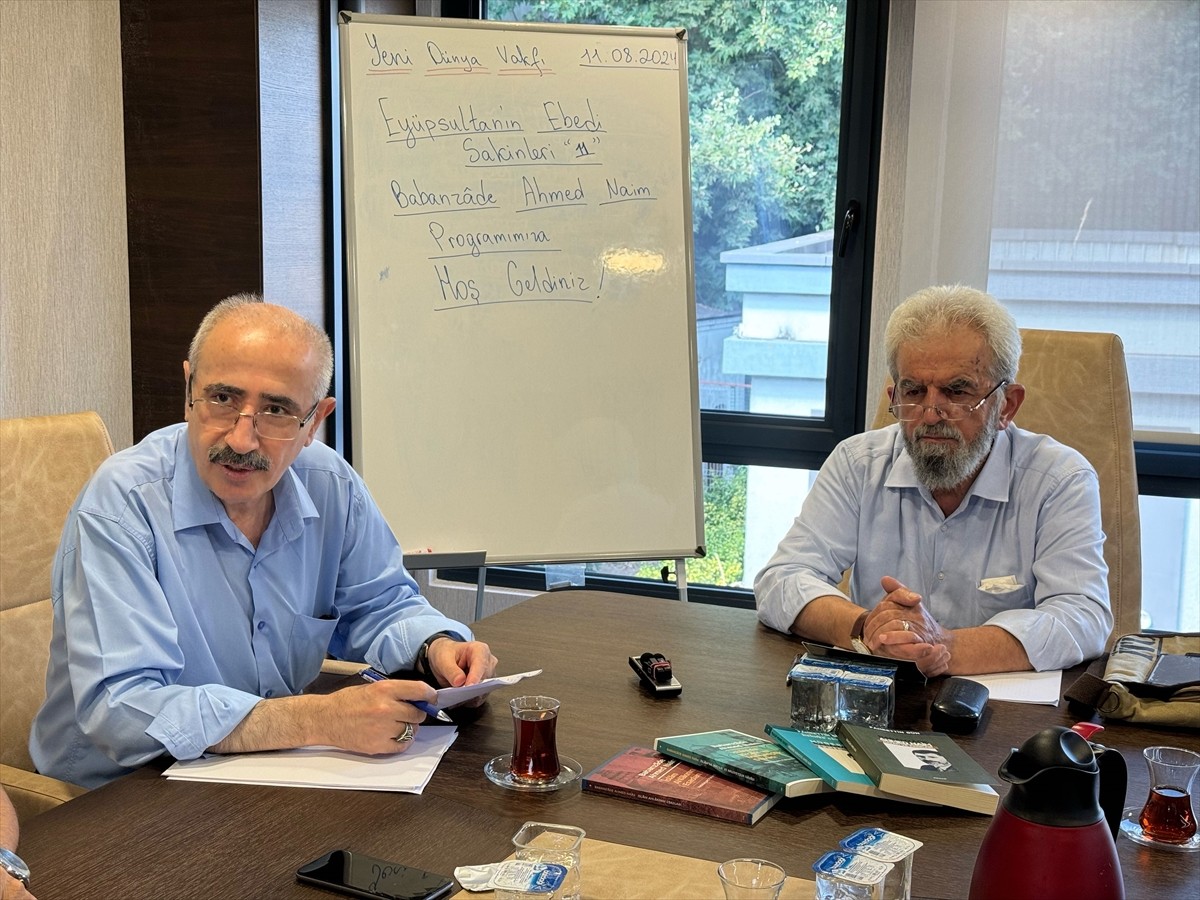 Babanzade Ahmed Naim Efendi, Yeni Dünya Vakfında düzenlenen "Eyüpsultan'ın Ebedi Sakinleri"...