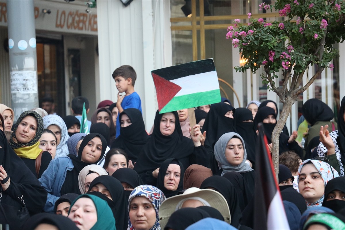 Batman'da Hamas Siyasi Büro Başkanı İsmail Heniyye'nin suikasta uğraması ve İsrail'in Filistin'e...