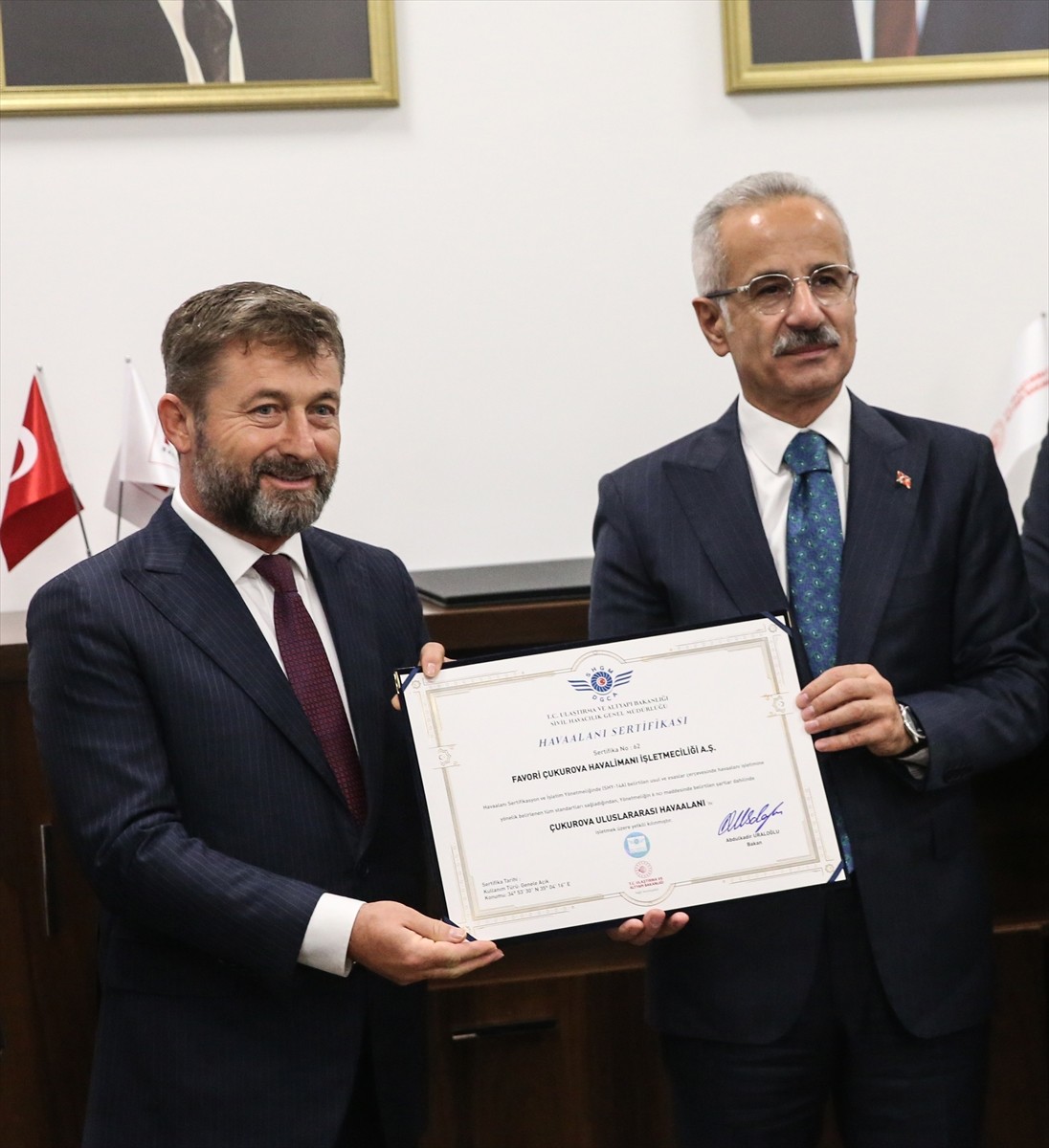 Çukurova Uluslararası Havalimanı'na "A Grubu Havaalanı Terminal İşletme Ruhsatı" verildi....