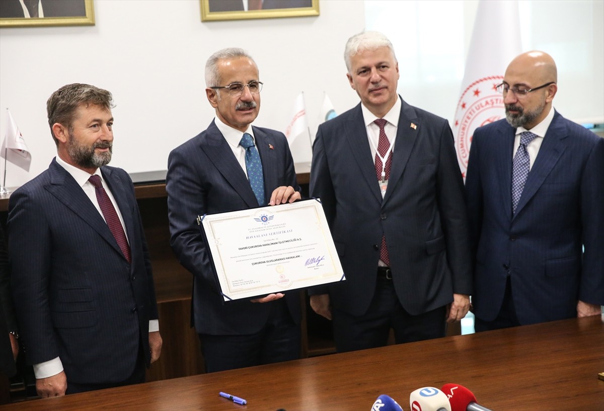 Çukurova Uluslararası Havalimanı'na "A Grubu Havaalanı Terminal İşletme Ruhsatı" verildi....