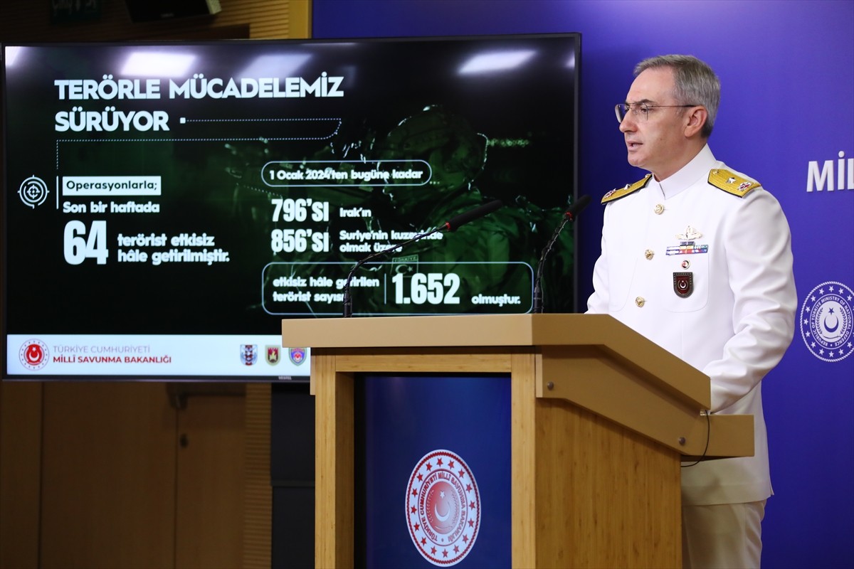 Milli Savunma Bakanlığı (MSB) Basın ve Halkla İlişkiler Müşaviri Tuğamiral Zeki Aktürk, Bakanlıkta...