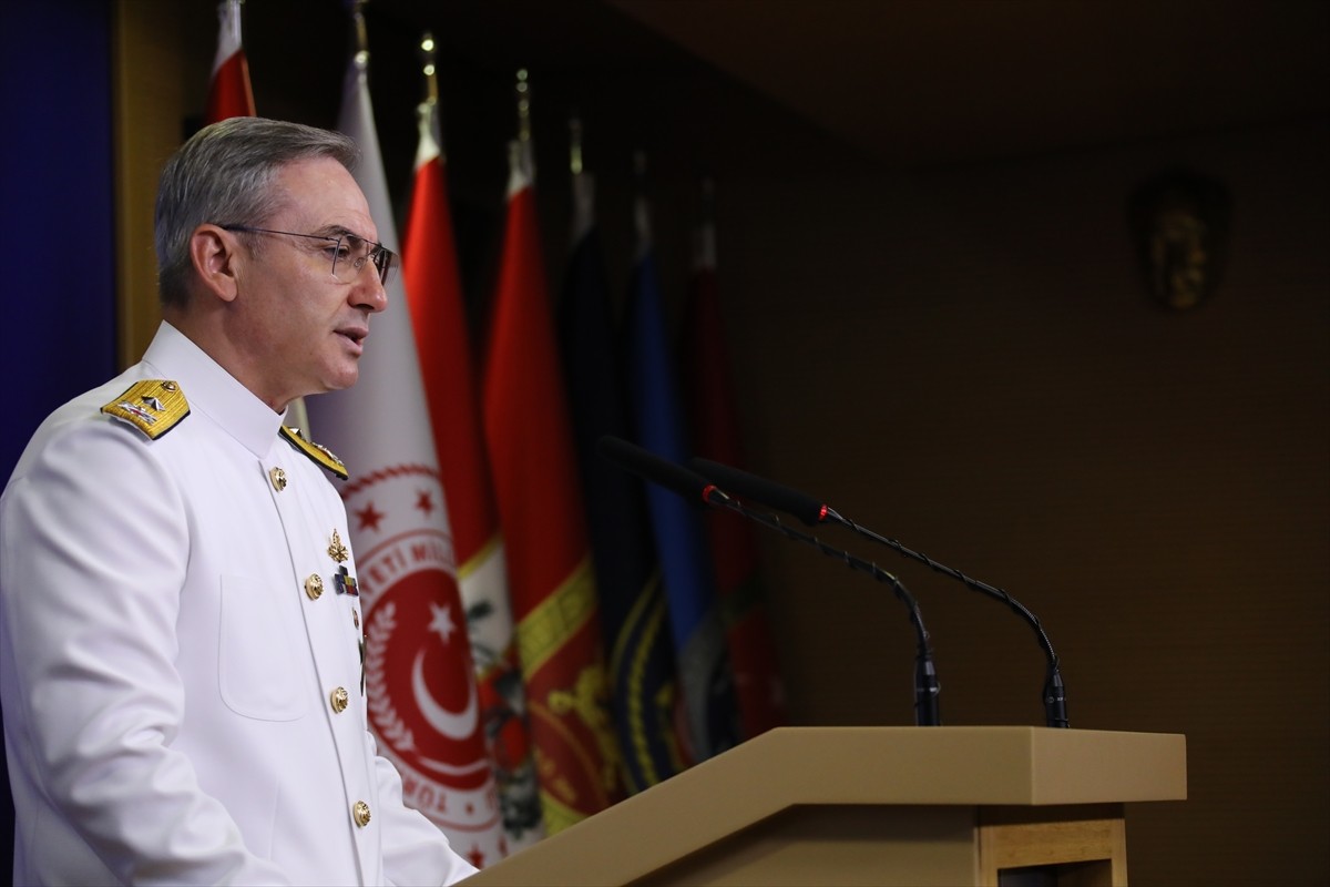 Milli Savunma Bakanlığı (MSB) Basın ve Halkla İlişkiler Müşaviri Tuğamiral Zeki Aktürk, Bakanlıkta...