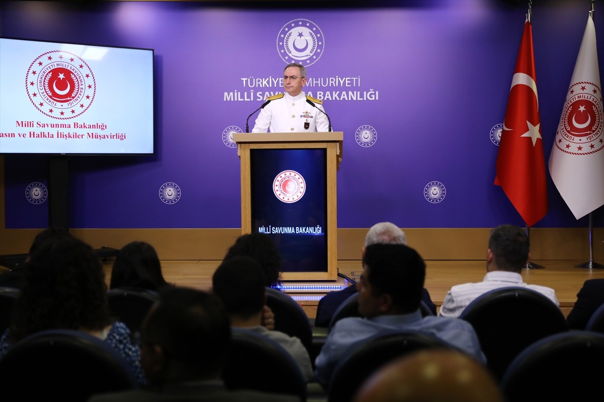 Milli Savunma Bakanlığı (MSB) Basın ve Halkla İlişkiler Müşaviri Tuğamiral Zeki Aktürk, Bakanlıkta...