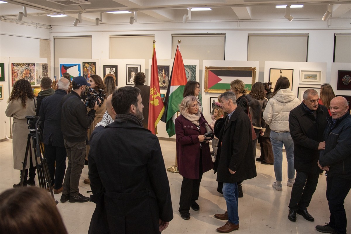 Karadağ'ın başkenti Podgoritsa'da, "Karadağlıların Gözünden Filistin" isimli resim sergisi açıldı....