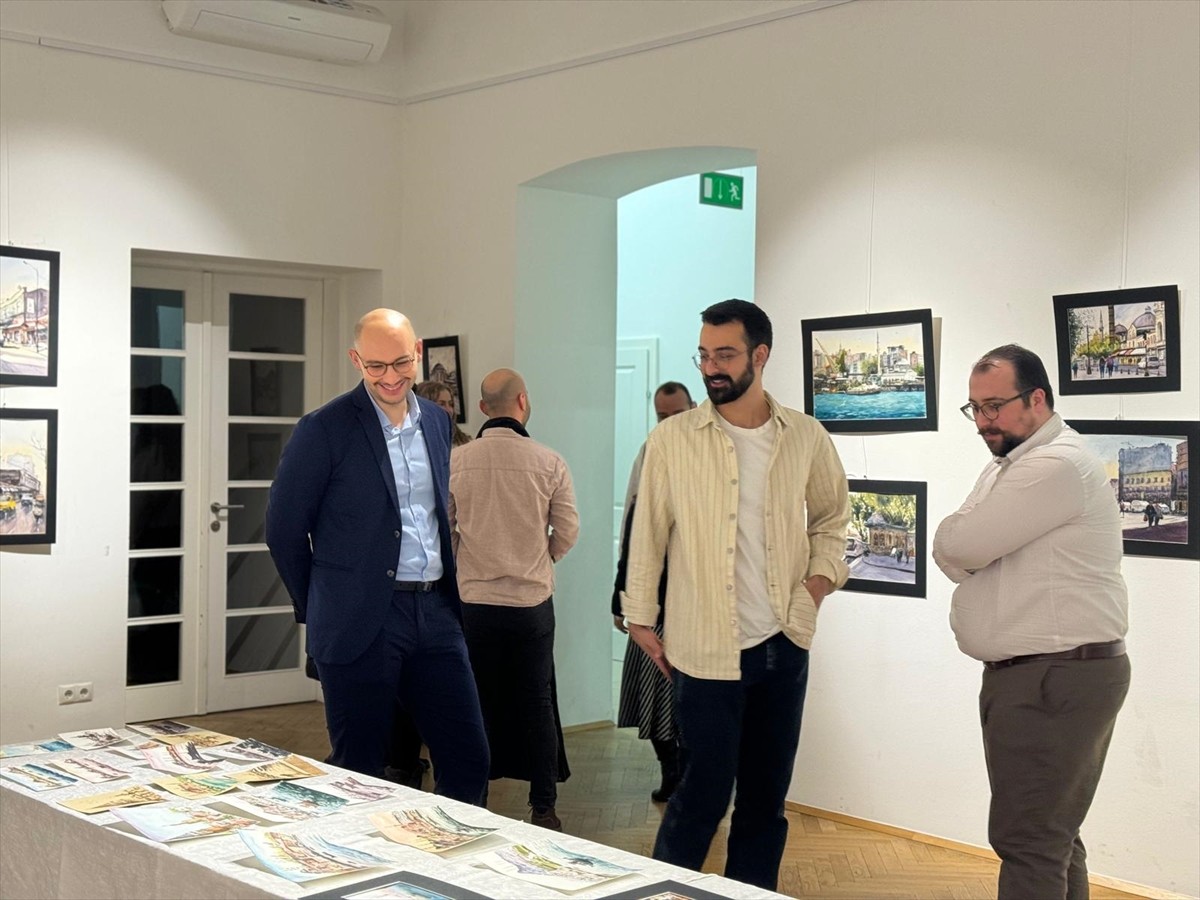 Avusturya'da Viyana Yunus Emre Enstitüsü (YEE) tarafından düzenlenen "Suluboya Resimlerde...
