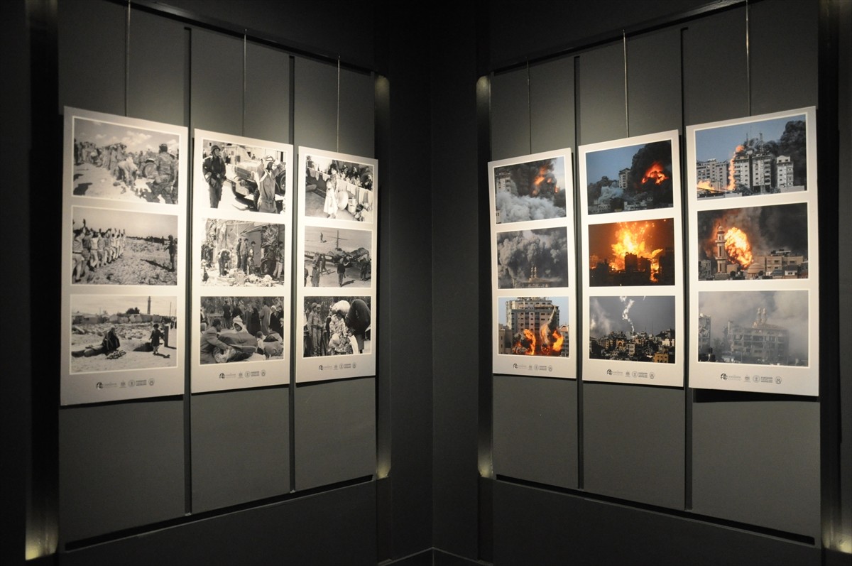 Eskişehir'de, İl Kültür ve Turizm Müdürlüğünce düzenlenen "Filistin'in Kayıp Nesli: Sessiz...