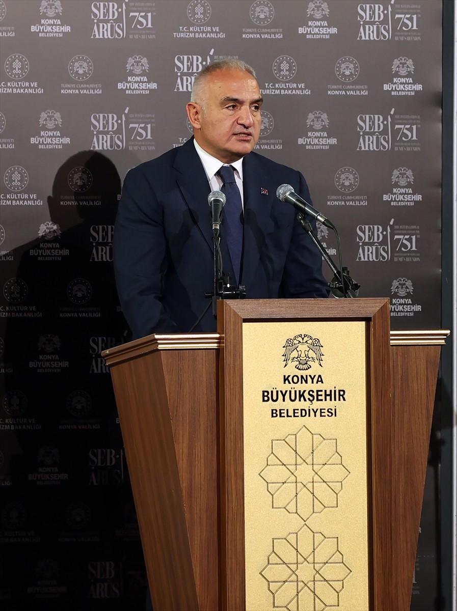 Kültür ve Turizm Bakanı Mehmet Nuri Ersoy, Konya'da 'Hz. Mevlana'nın 751. Vuslat Yıldönümü (Şeb-İ...