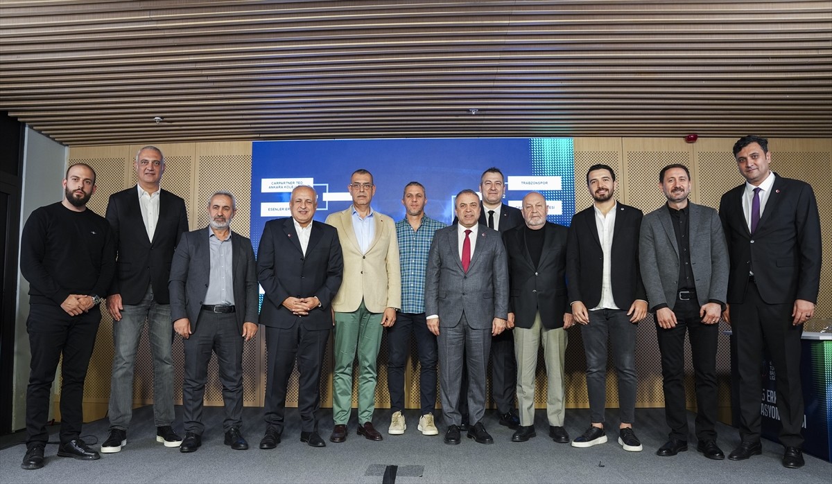 Türkiye Basketbol Ligi (TBL) Erkekler Federasyon Kupası'nda çeyrek final kura çekimi Basketbol...