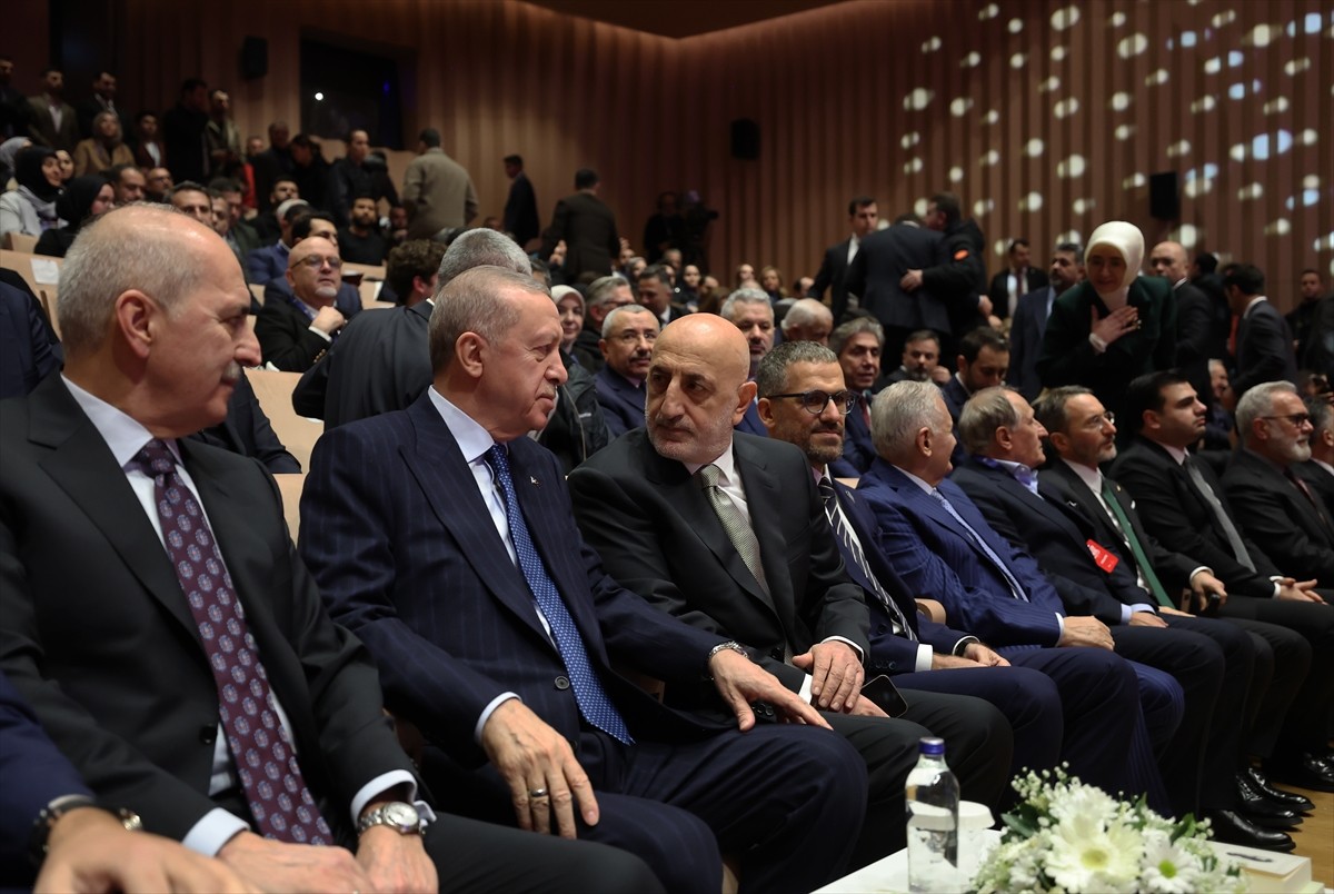 Cumhurbaşkanı Recep Tayyip Erdoğan, İstanbul'da Atatürk Kültür Merkezi'nde düzenlenen Necip Fazıl...