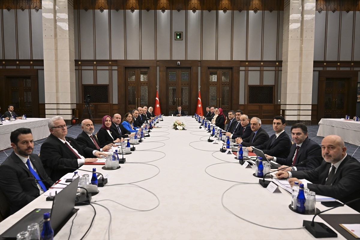 Cumhurbaşkanı Yardımcısı Cevdet Yılmaz, Cumhurbaşkanlığı Külliyesi'nde düzenlenen Nüfus...