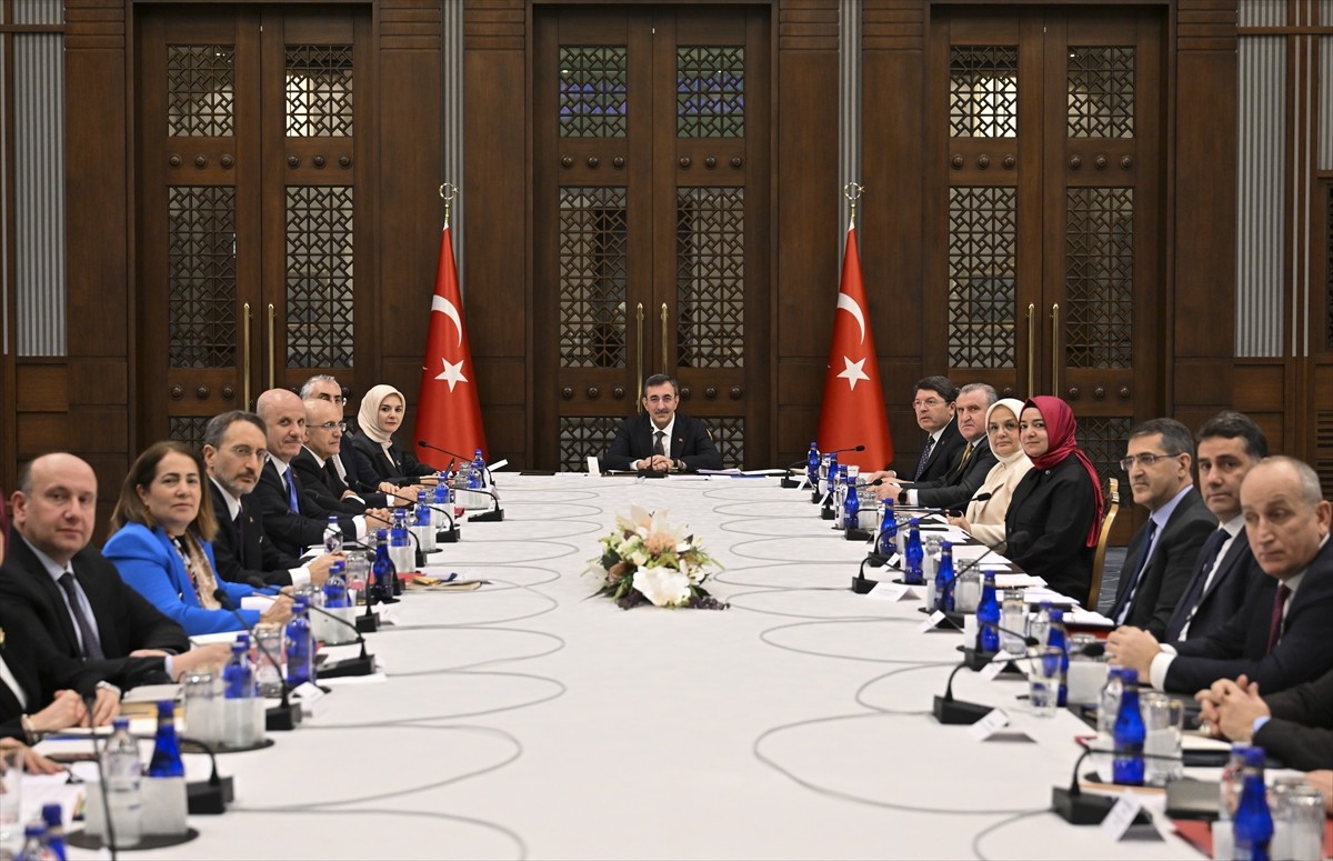 Cumhurbaşkanı Yardımcısı Cevdet Yılmaz, Cumhurbaşkanlığı Külliyesi'nde düzenlenen Nüfus...