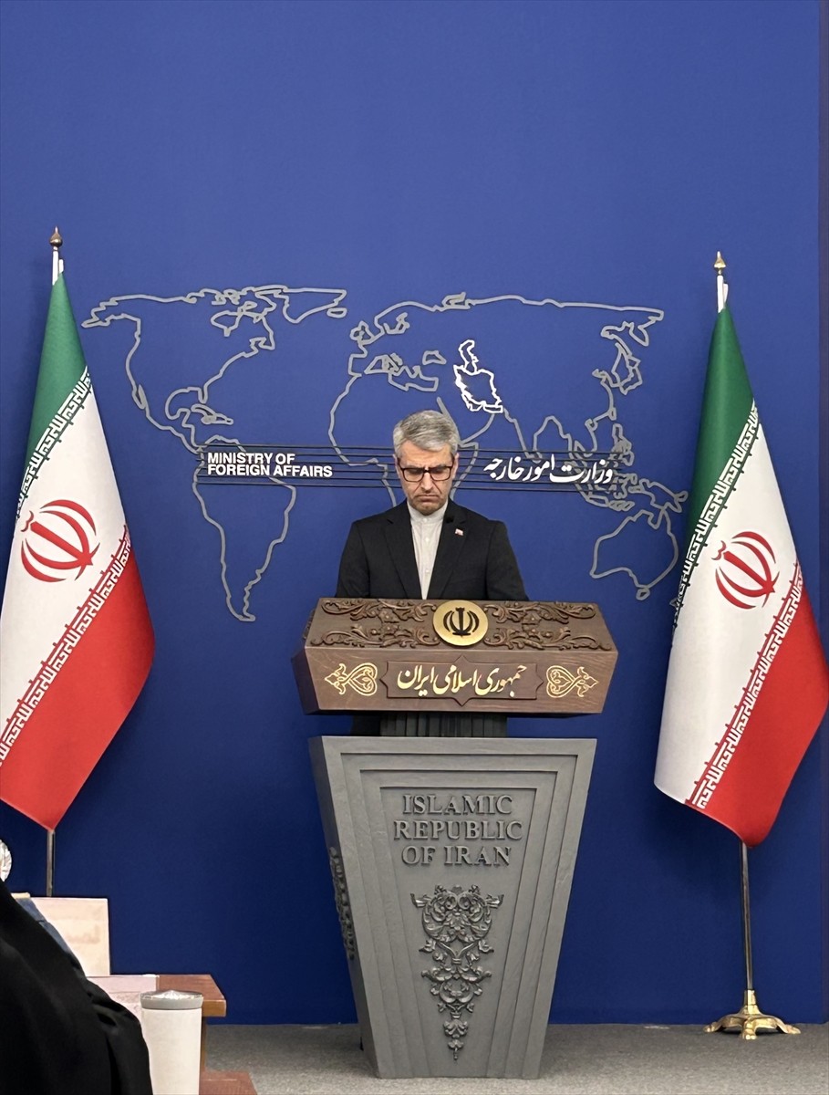 İran Dışişleri Bakanlığı Sözcüsü İsmail Bekayi, başkent Tahran'daki Dışişleri Bakanlığında...