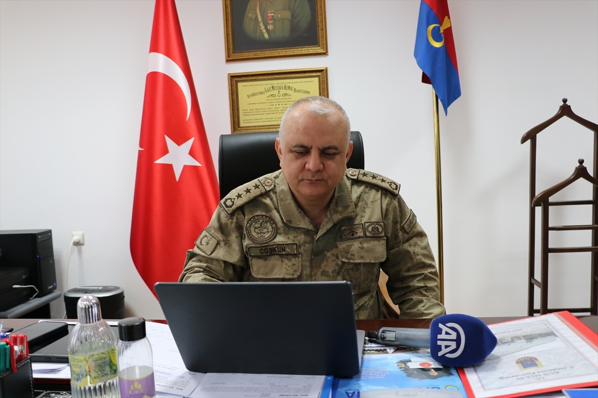 Kilis Jandarma Komutanı Albay Halil Coşkun, Anadolu Ajansının (AA) gözünden 2024'e damga vuran...