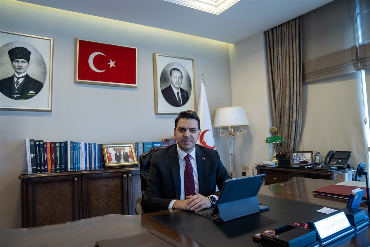 Yurtdışı Türkler ve Akraba Topluluklar (YTB) Başkanı Abdullah Eren, Anadolu Ajansının (AA)...