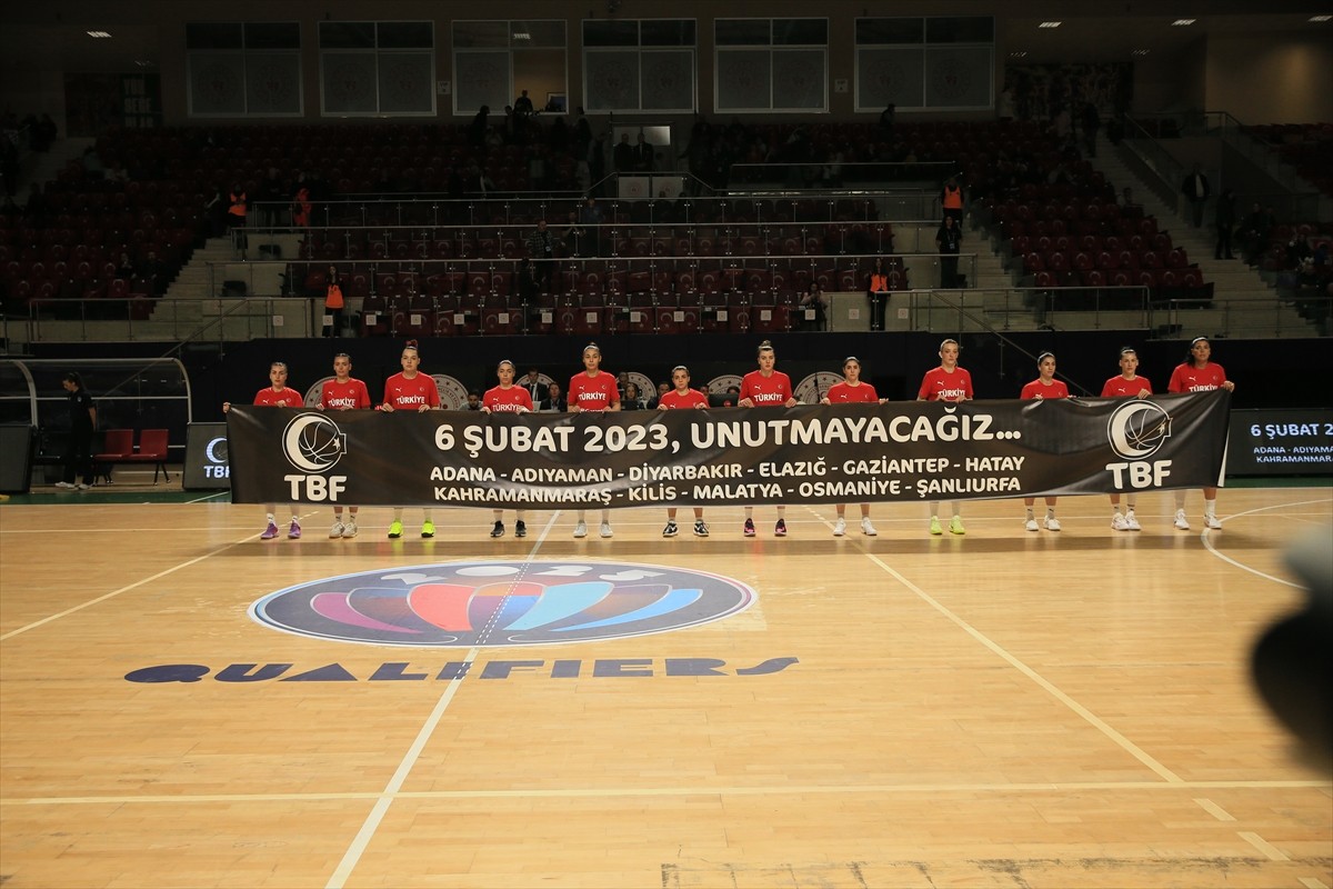 A Milli Kadın Basketbol Takımı, FIBA 2025 Avrupa Şampiyonası Elemeleri F Grubu 5. maçında İzlanda...