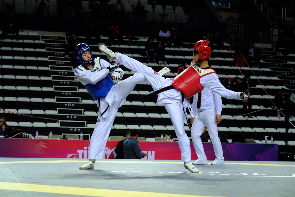 Antalya'da devam eden 12. Uluslararası Türkiye Açık Tekvando Turnuvası'nın (Türkiye Open 2025)...