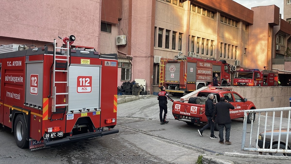 Aydın Devlet Hastanesi'nin çamaşırhane bölümünde çıkan yangın söndürüldü.
