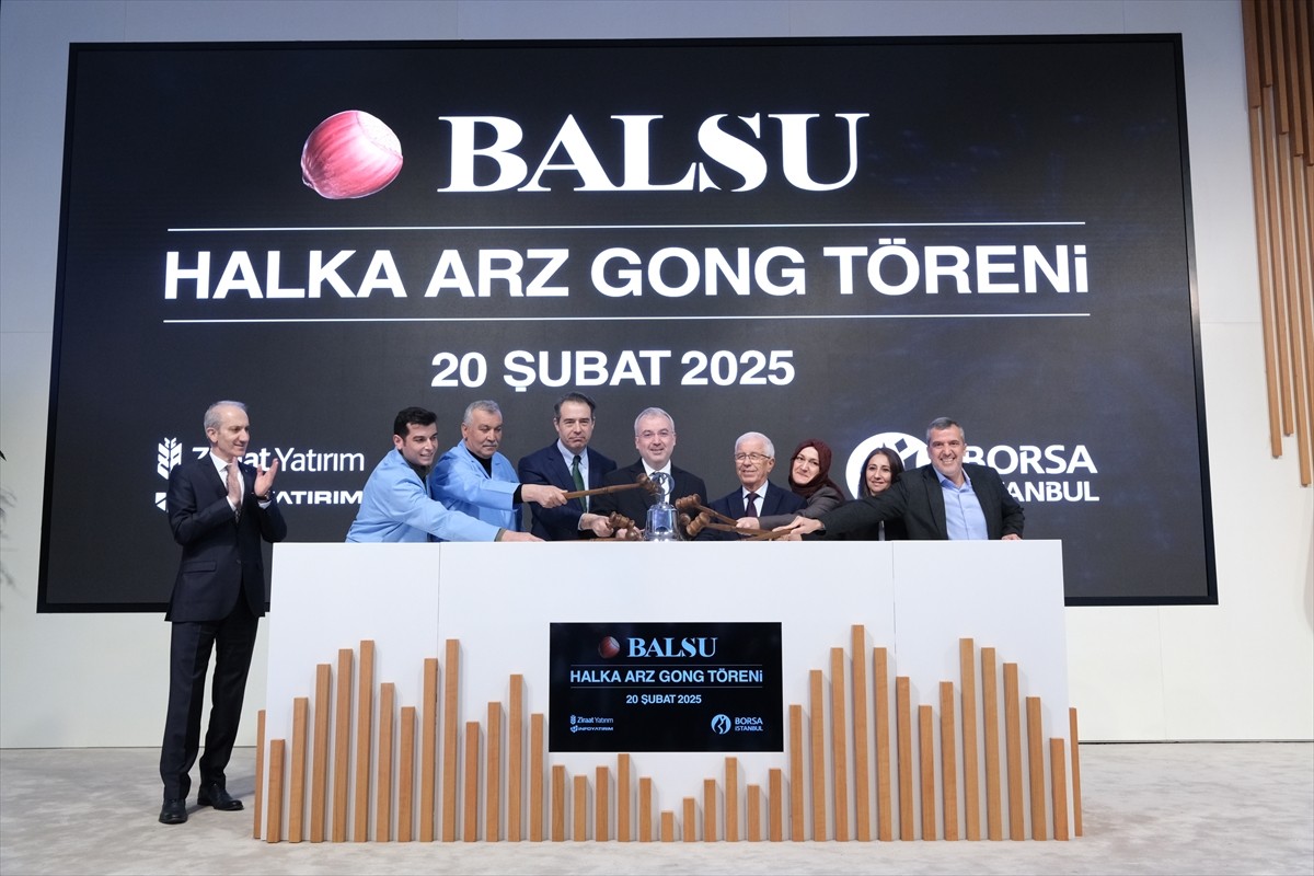 Balsu Gıda Sanayi ve Ticaret AŞ, Borsa İstanbul'da düzenlenen gong töreniyle Yıldız Pazar'da işlem...
