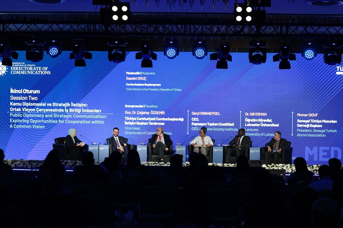 Cumhurbaşkanlığı İletişim Başkanlığı tarafından düzenlenen "Türkiye-Afrika Medya Forumu"nda kamu...