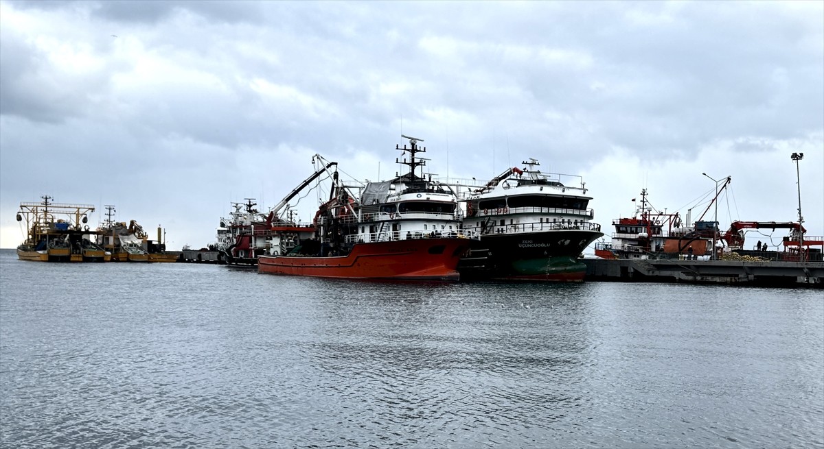 Karadeniz'de etkili olması beklenen şiddetli rüzgar nedeniyle balıkçılar Sinop Limanı'na...
