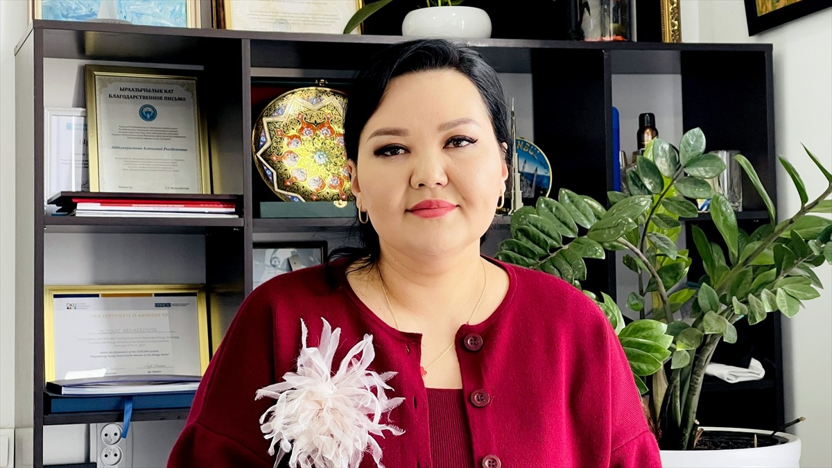 Kırgızistan Enerji Sektöründe Kadınlar Birliği Kurucu Başkanı Altınay Abdıkerimova, AA muhabirine...