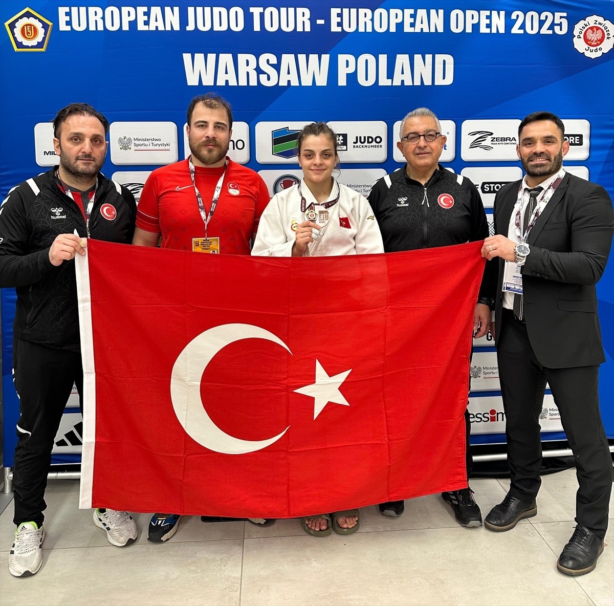 Polonya'daki Varşova Avrupa Açık Turnuvası'na katılan milli judoculardan Ayten Yeksan, kadınlar 63...