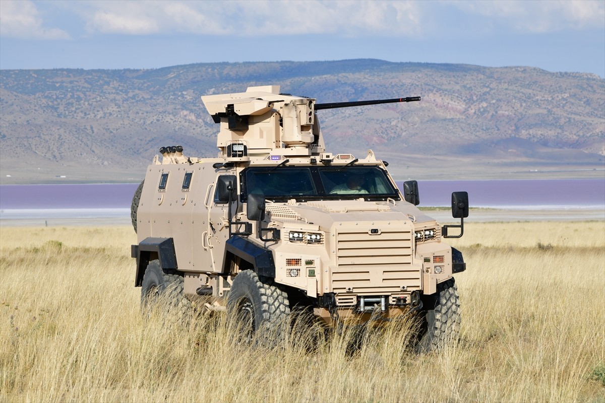 Türkiye'nin zırhlı kara aracı üreticilerinden Nurol Makina'nın ürettiği Ejder Yalçın'ın EWB...