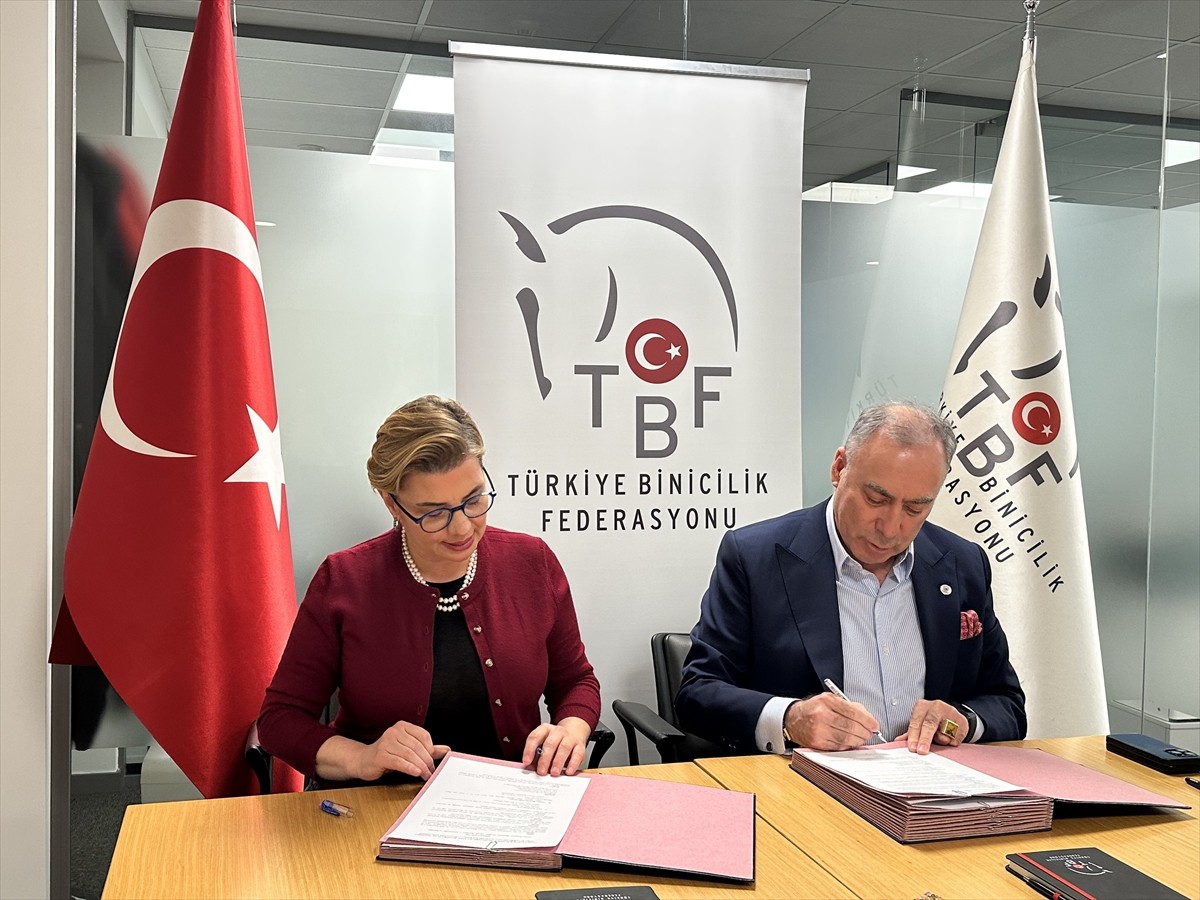 Türkiye Binicilik Federasyonu ile Türk Reasürans Anonim Şirketi arasında iş birliği protokolü...