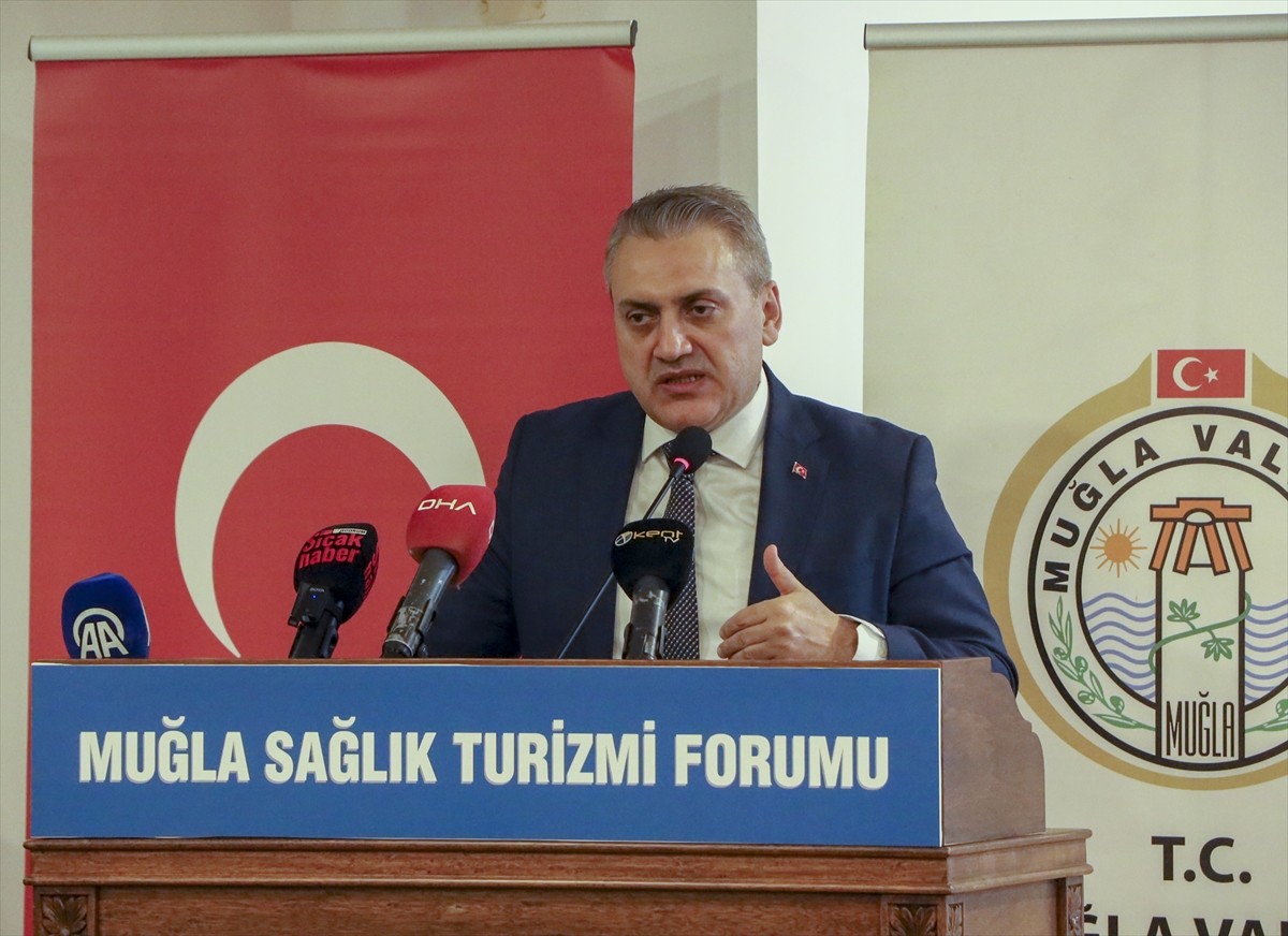 Uluslararası Sağlık Hizmetleri AŞ (USHAŞ) Genel Müdürü Behlül Ünver, Bodrum ilçesinde bir otelde...