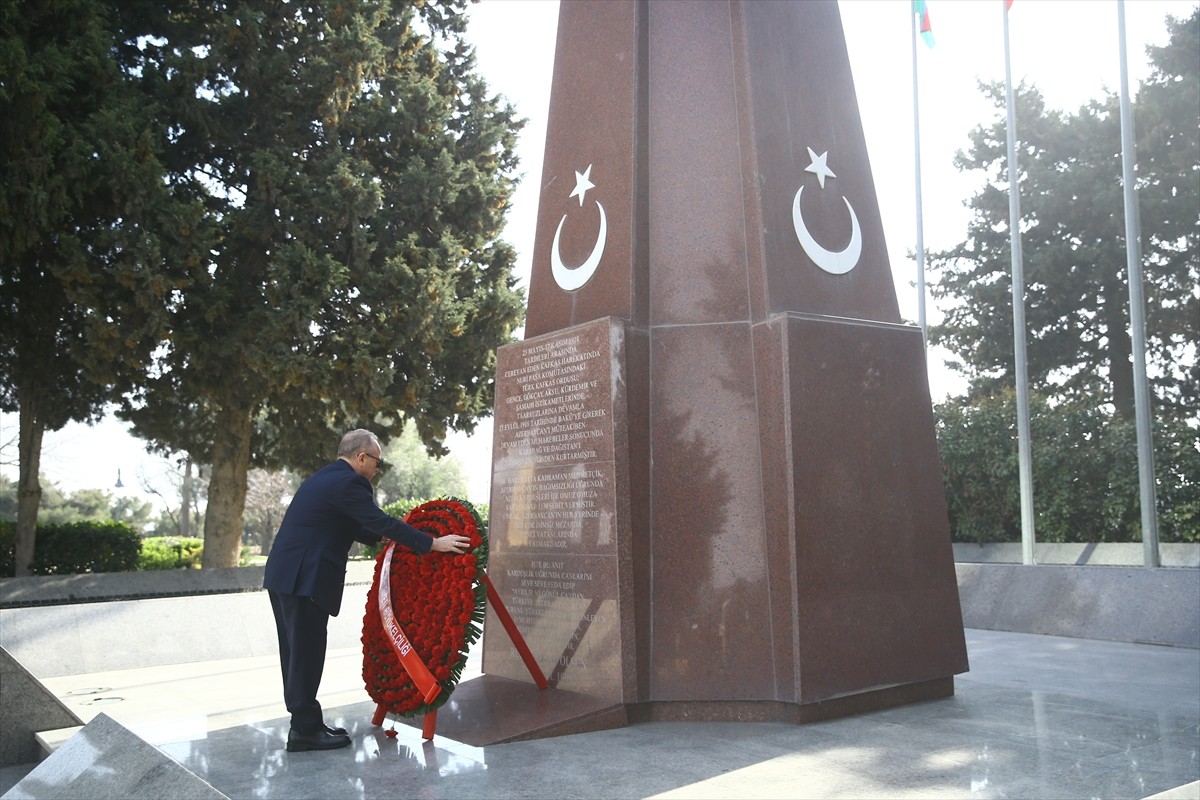 Azerbaycan'ın başkenti Bakü'de, 18 Mart Şehitleri Anma Günü ve Çanakkale Deniz Zaferi'nin 110. yıl...