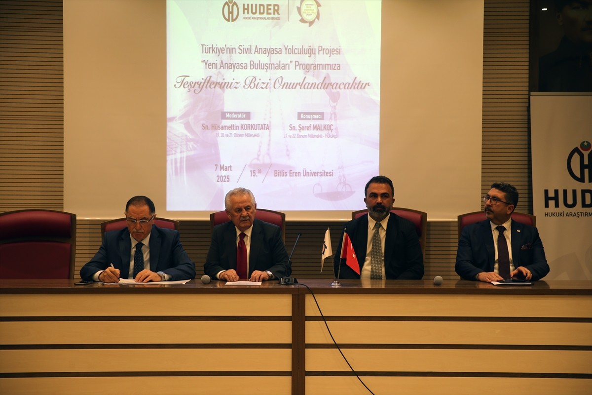 Bitlis'te Hukuki Araştırmalar Derneğinin (HUDER) hazırladığı, İçişleri Bakanlığı Sivil Toplumla...