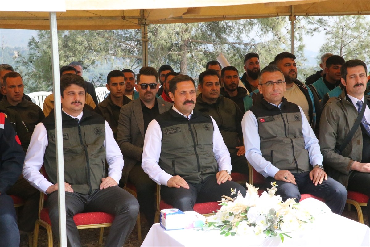 Hatay'ın merkez Antakya ilçesinde Orman Haftası dolayısıyla düzenlenen etkinlikte 1000 fıstık çamı...