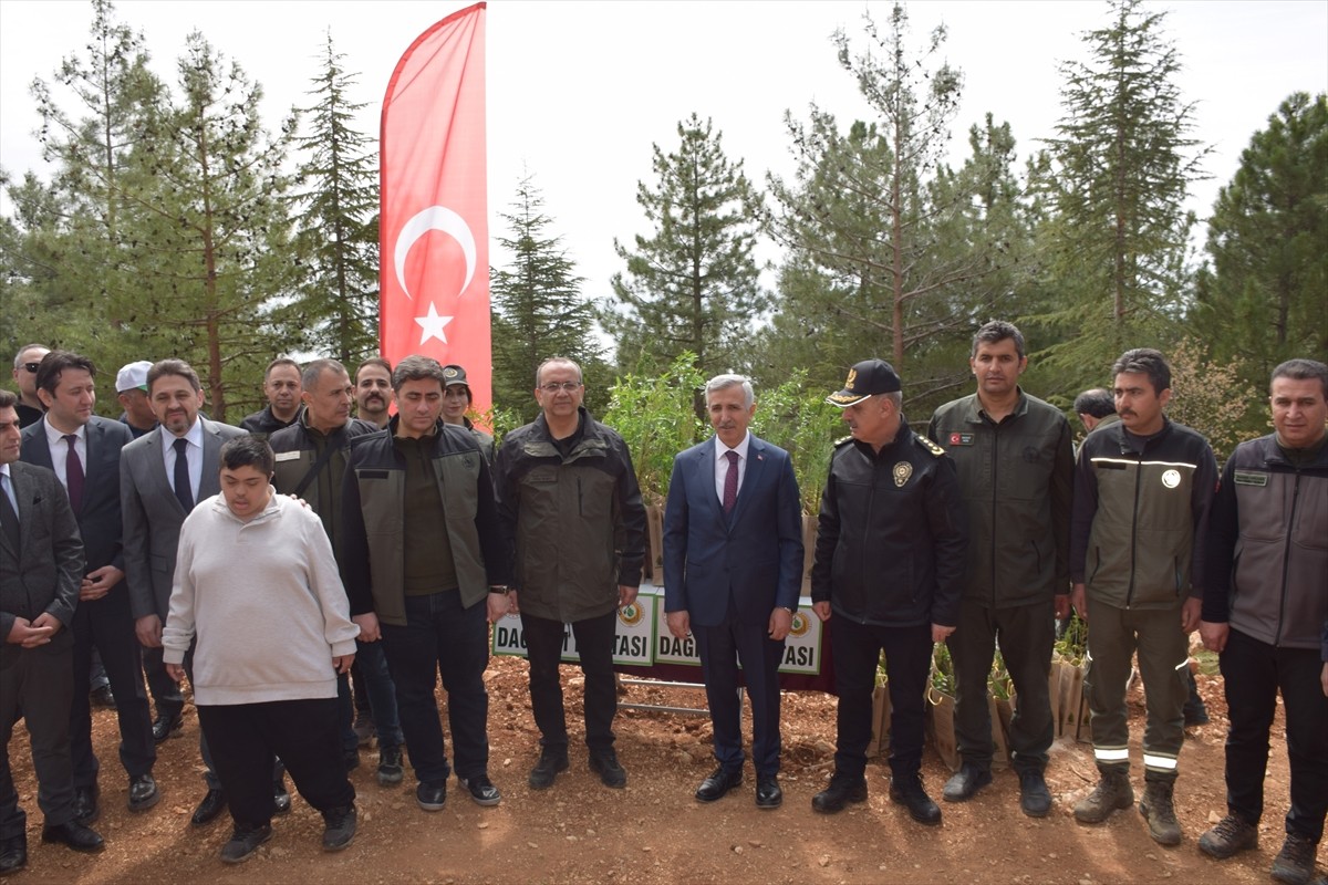 Kahramanmaraş'ın merkez Onikişubat ilçesinde, Orman Haftası dolayısıyla düzenlenen etkinlikte 4...