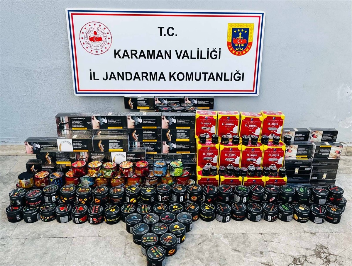 Karaman'da 2 milyon 797 bin 800 boş makaron (filtreli sigara kağıdı) ele geçirildi, 4 şüpheli...