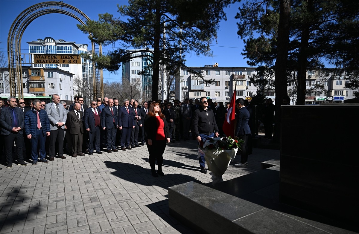 Kırgızistan'ın başkenti Bişkek'te, 18 Mart Şehitleri Anma Günü ve Çanakkale Deniz Zaferi'nin 110....