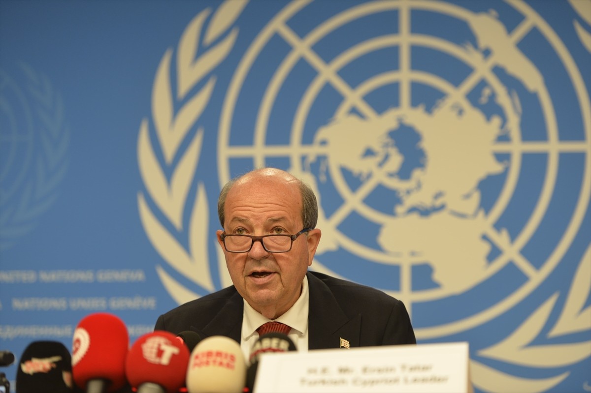 Kuzey Kıbrıs Türk Cumhuriyeti (KKTC) Cumhurbaşkanı Ersin Tatar, Birleşmiş Milletler (BM) Genel...