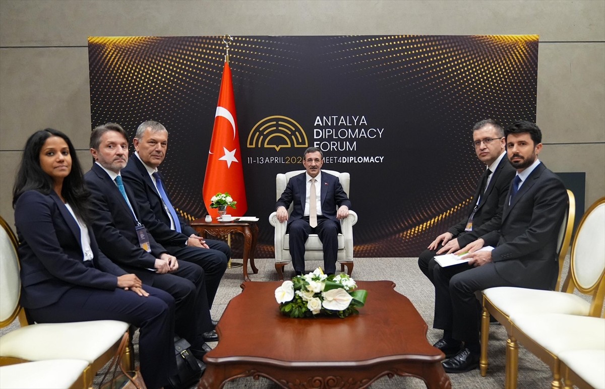 Cumhurbaşkanı Yardımcısı Cevdet Yılmaz, 4. Antalya Diplomasi Forumu kapsamında, Birleşmiş...