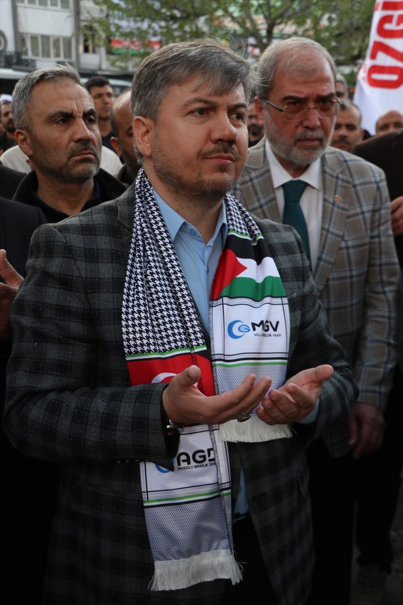 Gaziantep'te İsrail'in Gazze'ye yönelik saldırılarına karşı protesto düzenlendi. Gaziantep'te...