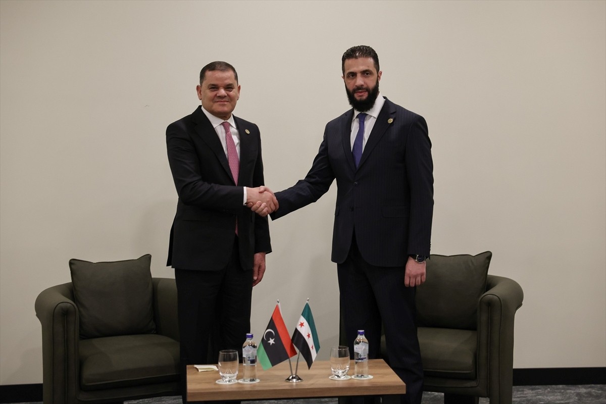 Libya Ulusal Birlik Hükümeti Başbakanı Abdulhamid Dibeybe (solda), 4. Antalya Diplomasi Forumu...
