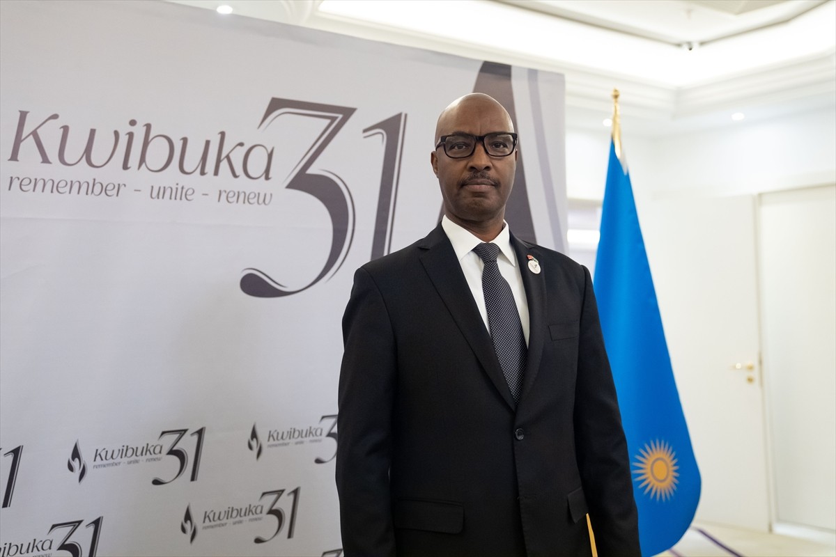 Ruanda'nın Ankara Büyükelçiliği tarafından düzenlenen törende, Ruanda'da 1994'te Tutsilere yönelik...