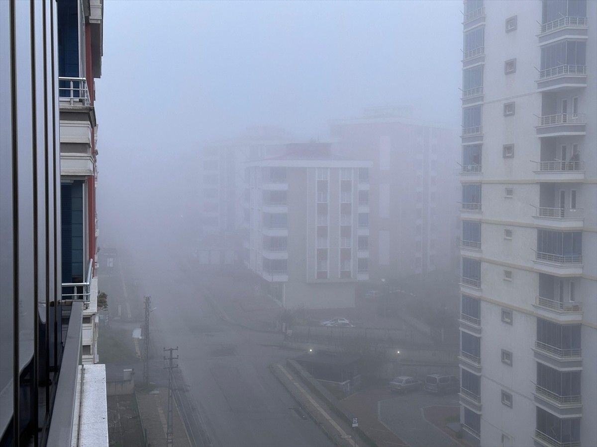 Samsun'da etkili olan sis nedeniyle görüş mesafesi düştü. Kentte akşam başlayan sis, sabah...