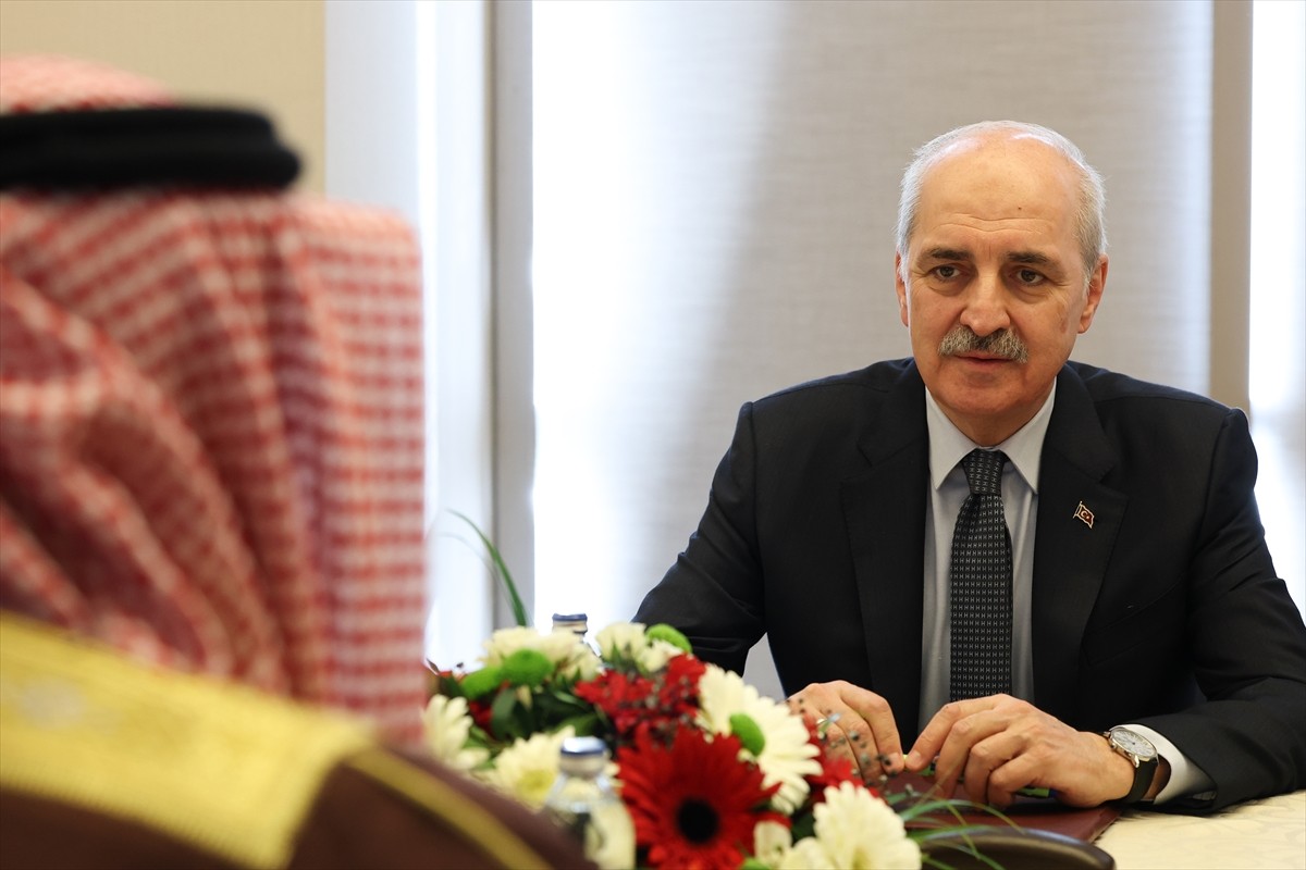 TBMM Başkanı Numan Kurtulmuş, "Filistin'i Destekleyen Parlamentolar Grubu Toplantısı" kapsamında...