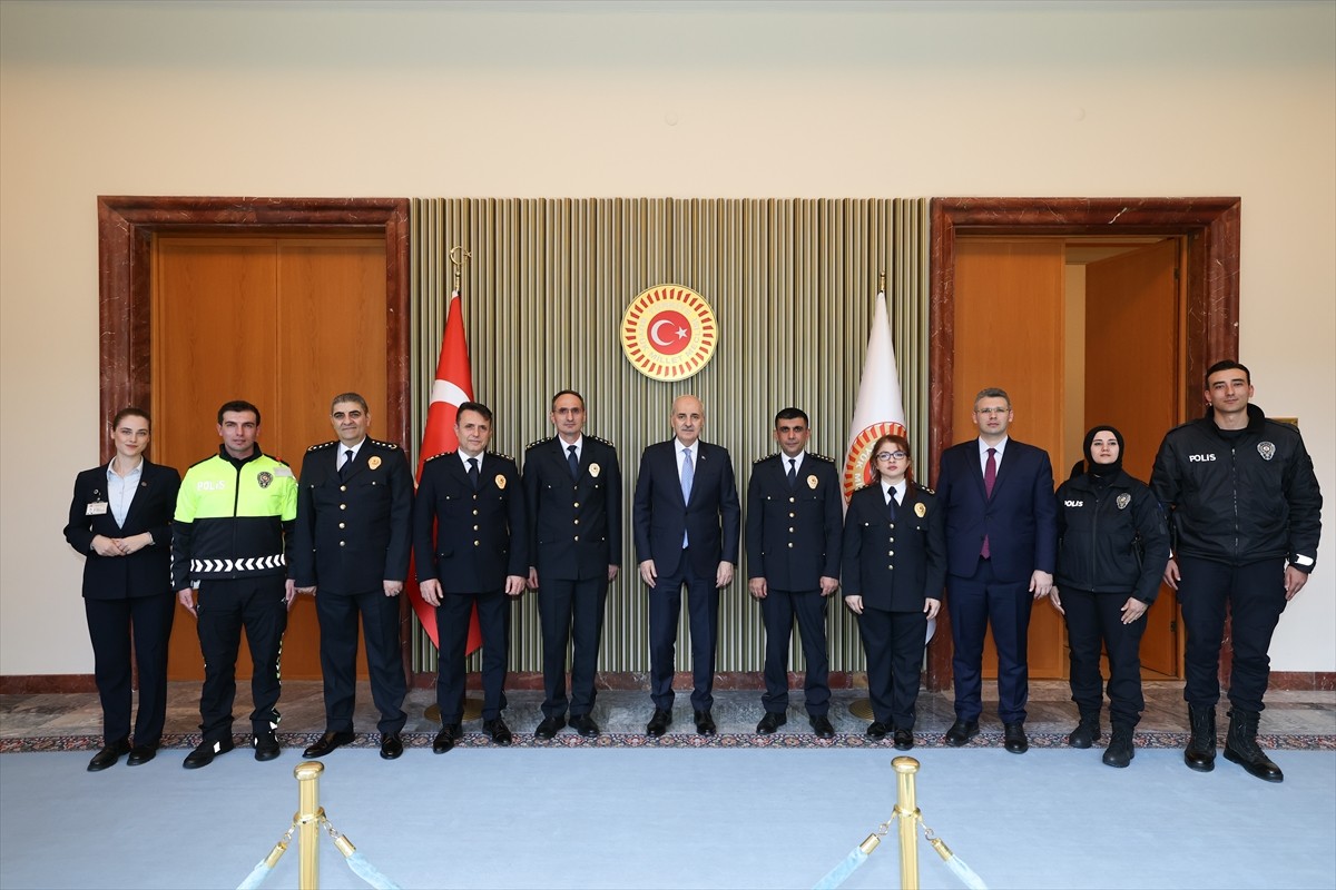 TBMM Başkanı Numan Kurtulmuş, Türk Polis Teşkilatı'nın 180. kuruluş yıl dönümü dolayısıyla TBMM...