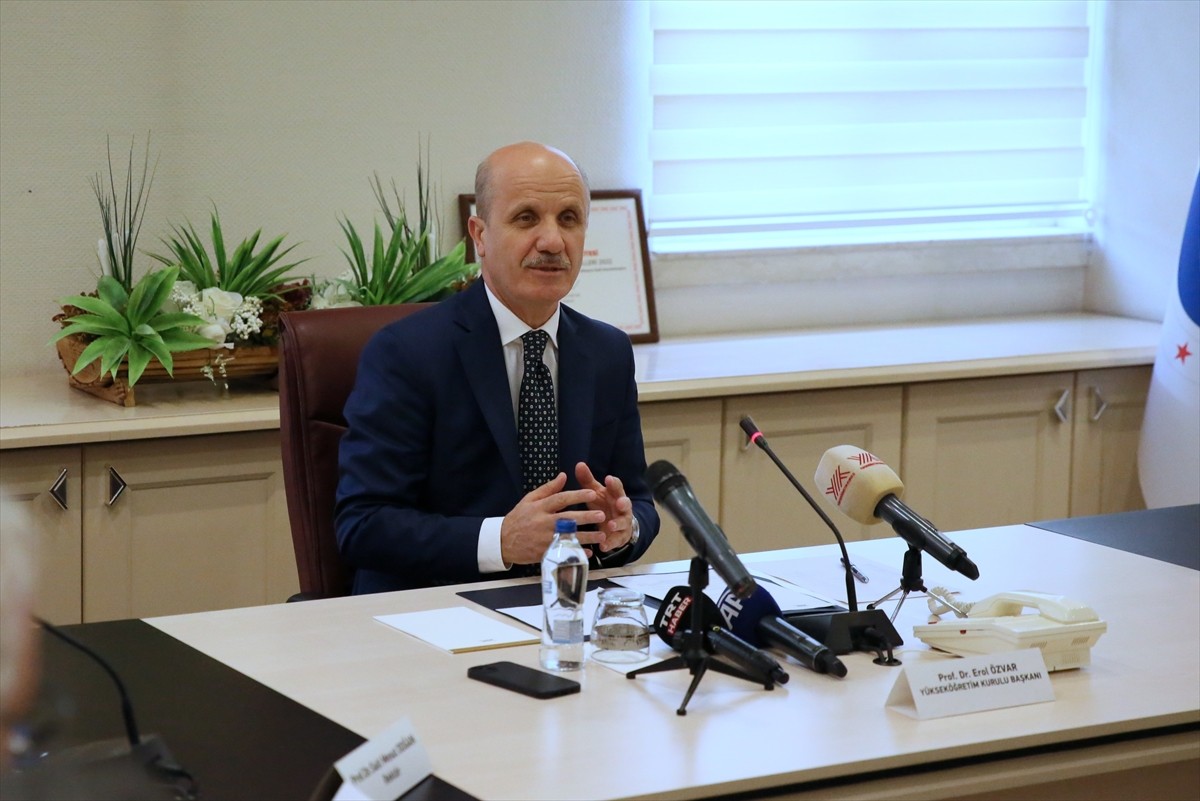 Yükseköğretim Kurulu (YÖK) Başkanı Prof. Dr. Erol Özvar, Gaziantep Üniversitesi (GAÜN) Rektörü...