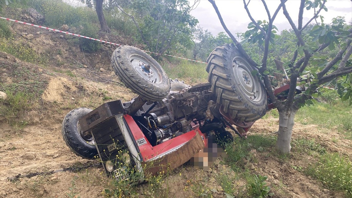 Aydın'ın Germencik ilçesinde devrilen traktörün altında kalan çiftçi yaşamını yitirdi.
